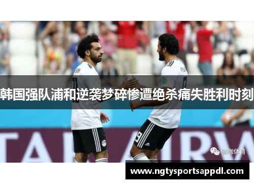 韩国强队浦和逆袭梦碎惨遭绝杀痛失胜利时刻